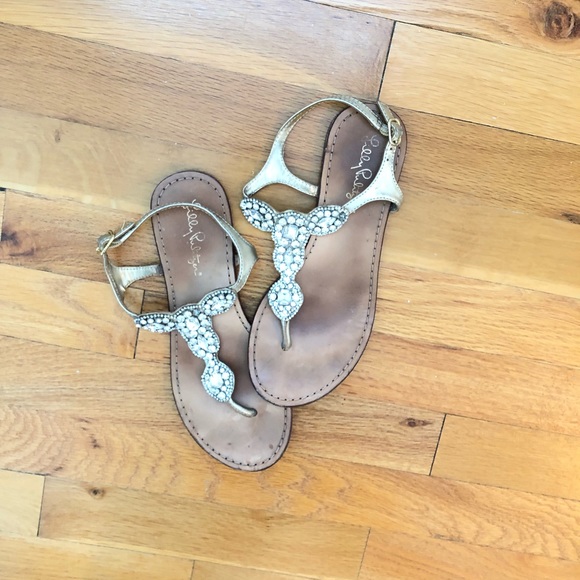 Lilly Pulitzer embellished sandal - Picture 1 of 6
